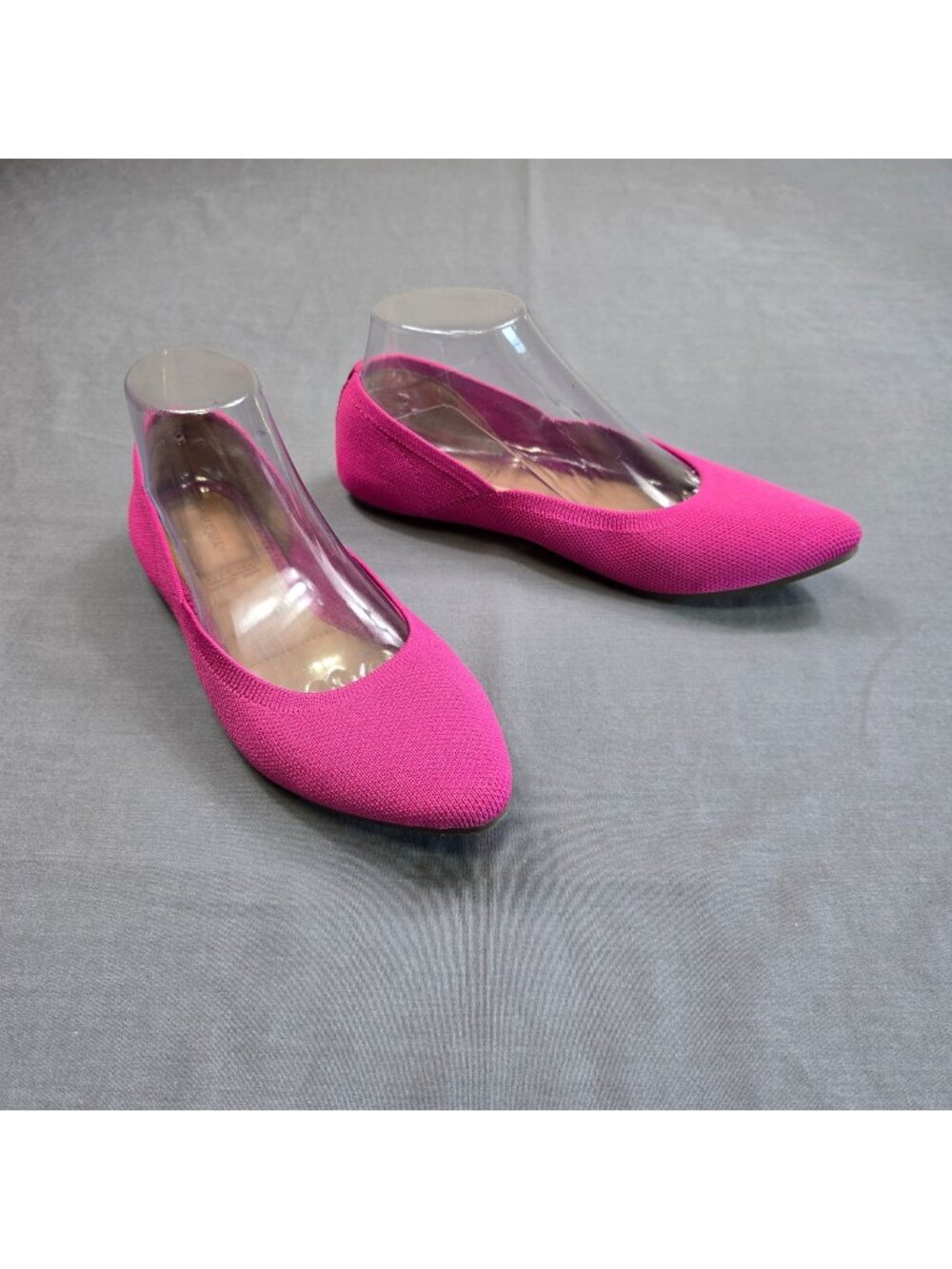 Cynthia Rowley 7.5 Chelsea Flats Pink Knit Ballet Lightweight Pointed Toe